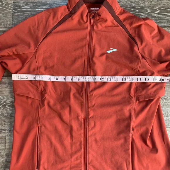 Brooks Fusion Hybrid Zip Up Jacket Copper Run Raisin XL